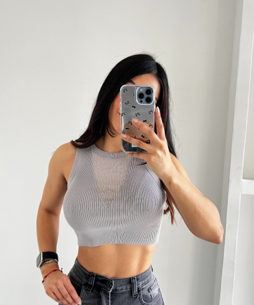 Top Gris con Transparencia Layla