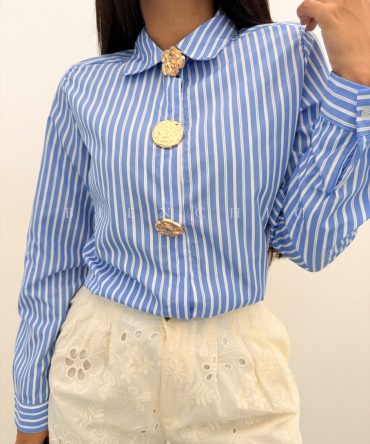 Camisa Rayas Broches Bella