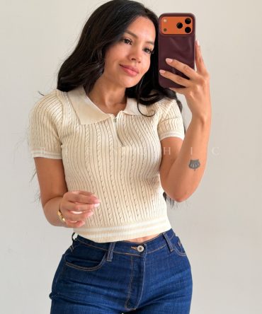 Crop top Aina Beige